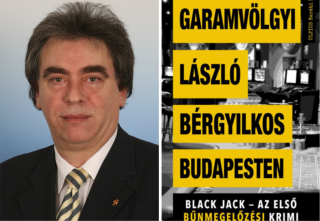 A szerző és a könyv borítója