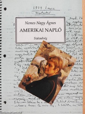 Nemes Nagy Ágnes: Amerikai napló könyvének borítója